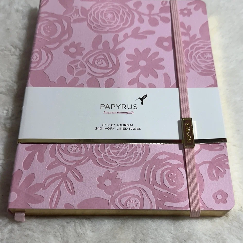 Papyrus floral 6” x 8” journal 240 pages lined pages